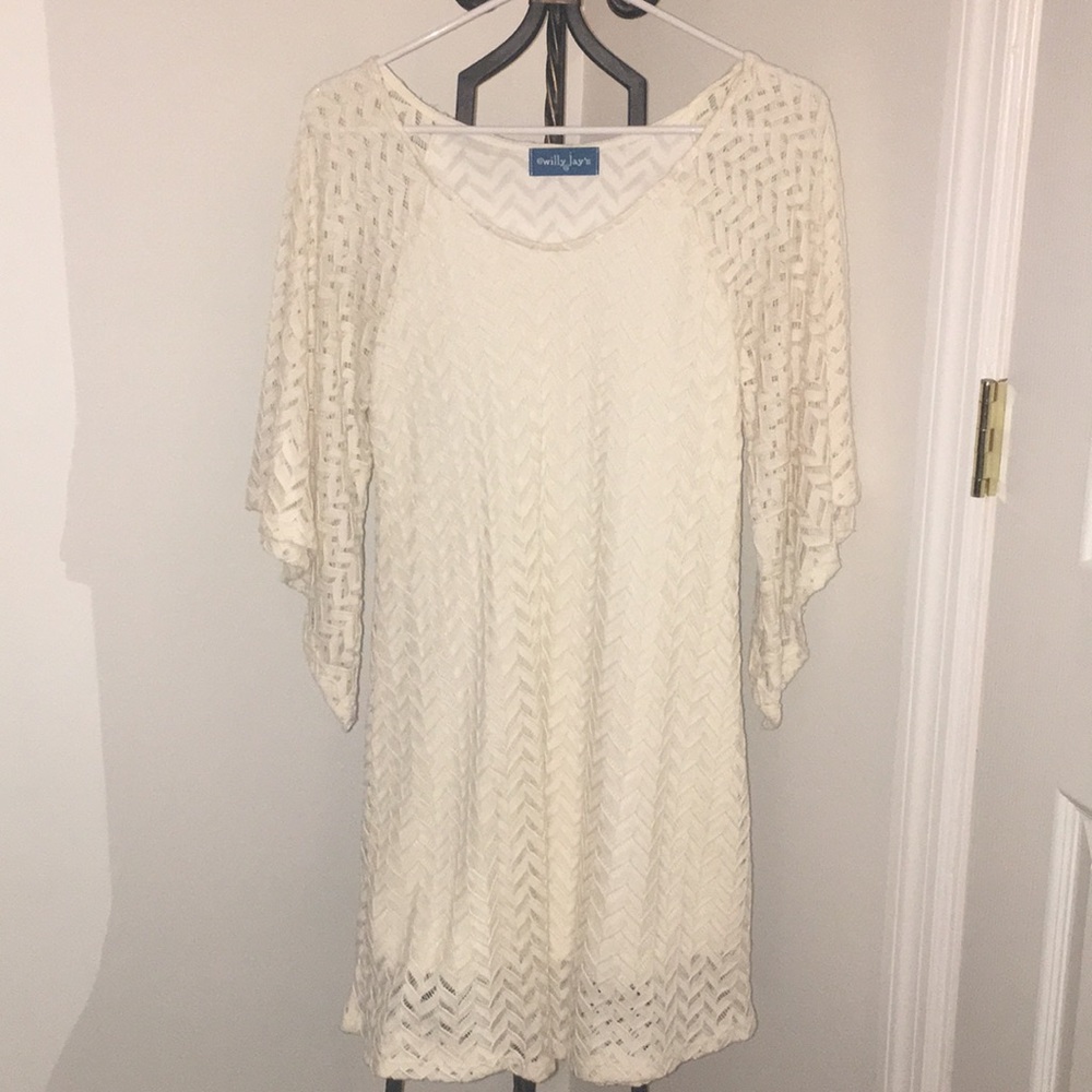 White Flowy Dress